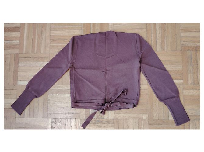 Dolce & Gabbana Top Wrap Vinaccia Burdeos - vista 7