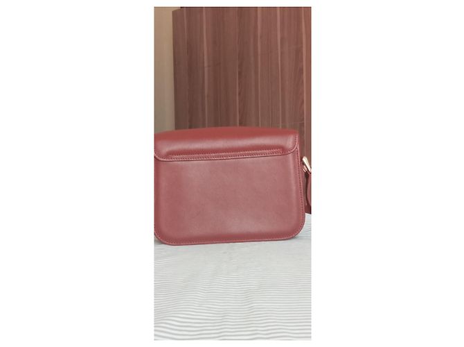 Apc Bolso bandolera A.P.C. Grace cuero burdeos - vista 11
