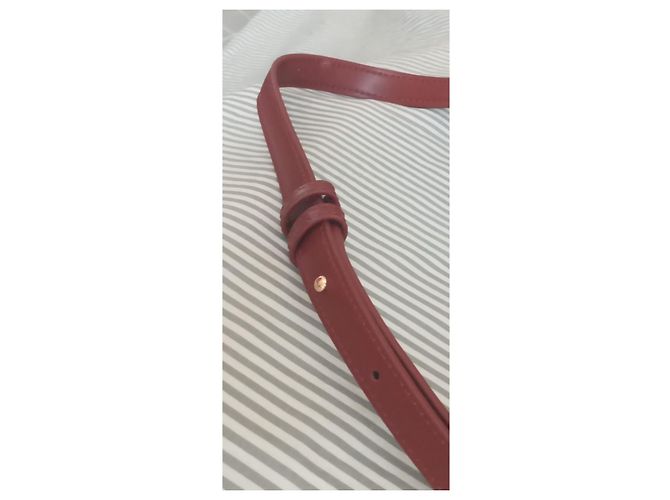 Apc Bolso bandolera A.P.C. Grace cuero burdeos - vista 13