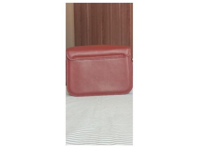 Apc Bolso bandolera A.P.C. Grace cuero burdeos - vista 14