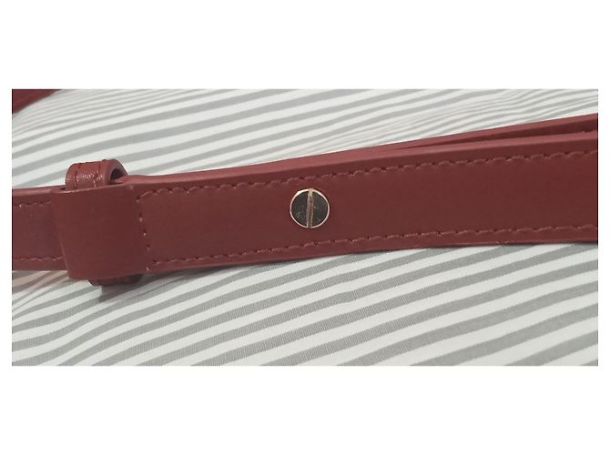 Apc Bolso bandolera A.P.C. Grace cuero burdeos - vista 19