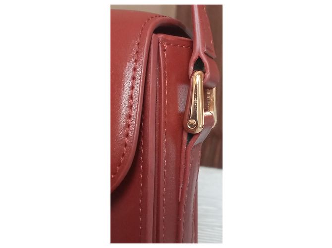 Apc Bolso bandolera A.P.C. Grace cuero burdeos - vista 3