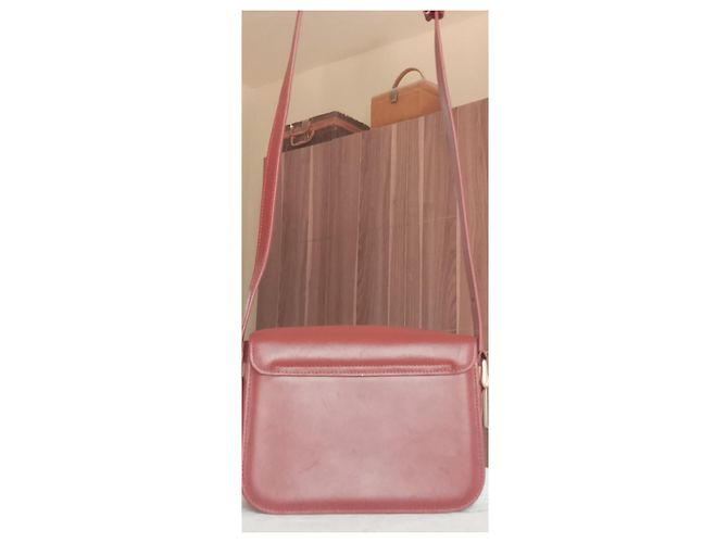 Apc Bolso bandolera A.P.C. Grace cuero burdeos - vista 6