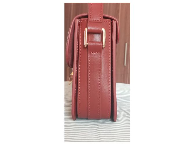 Apc Bolso bandolera A.P.C. Grace cuero burdeos - vista 9