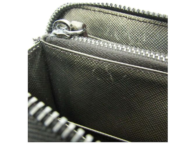 Prada Saffiano Metal Round Zip Wallet Golden - Ansicht 14