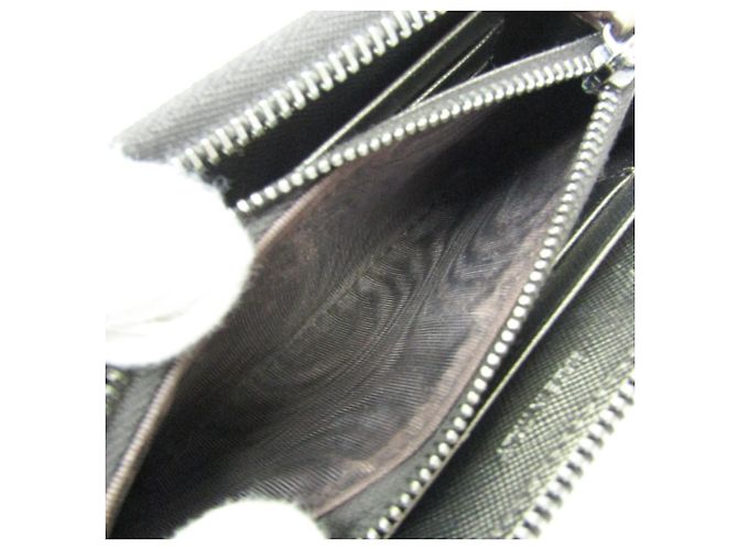 Prada Saffiano Metal Round Zip Wallet Golden - Ansicht 5