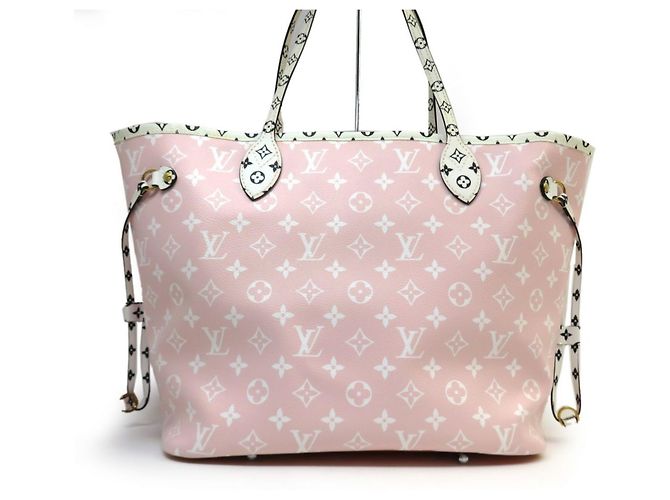 Borsa Tote Louis Vuitton Giant Monogram Neverfull MM Multicolore - vista 3
