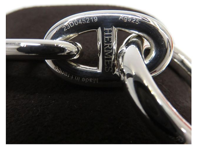 Hermès HERMES Chaine d'Ancre TGM Bracciale Charm Argento - vista 3