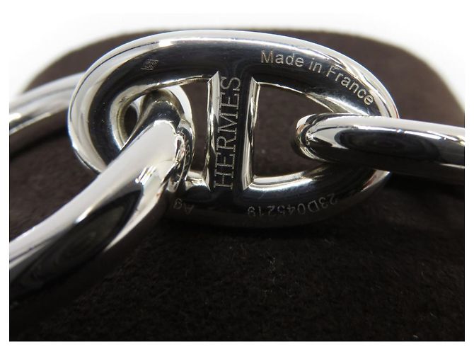 Hermès HERMES Chaine d'Ancre TGM Bracciale Charm Argento - vista 4
