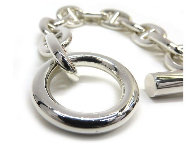 Hermès HERMES Chaine d'Ancre TGM Bracciale Charm Argento - vista 7
