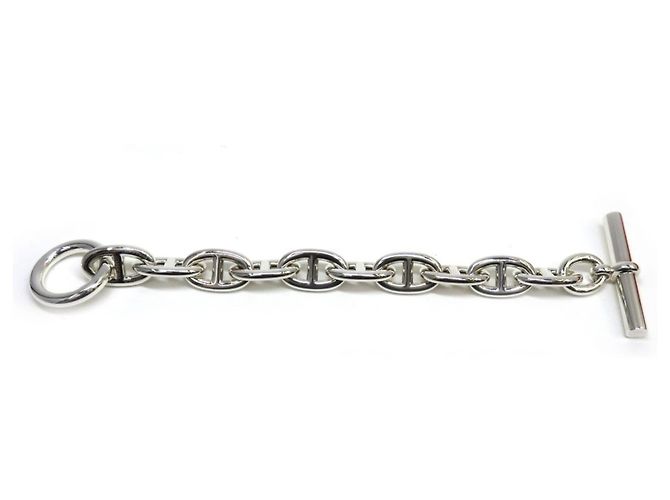 Hermès HERMES Chaine d'Ancre TGM Bracciale Charm Argento - vista 9