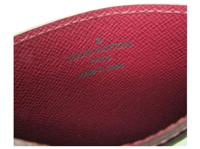 Louis Vuitton Monogram Simple Card Case M60703 Castaño Fucsia - vista 12