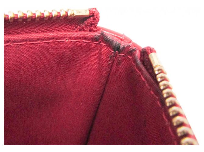 Borsa a tracolla Louis Vuitton Monogram Vernis Bellevue GM Rosso - vista 16