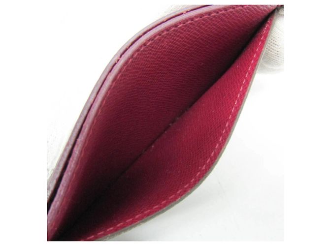 Louis Vuitton Monogram Simple Card Case M60703 Castaño Fucsia - vista 10