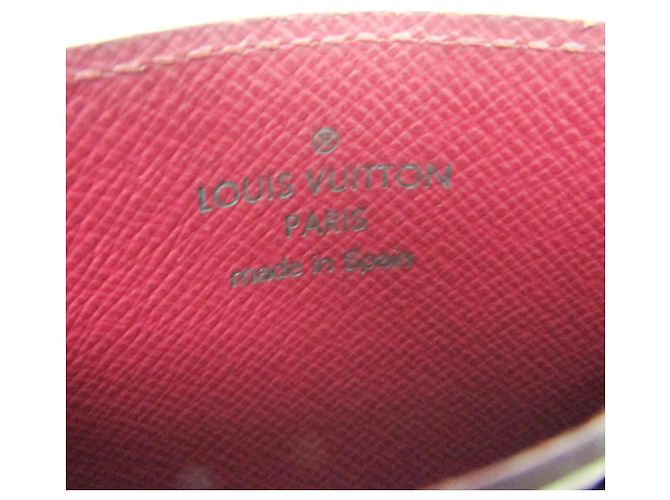 Louis Vuitton Monogram Simple Card Case M60703 Castaño Fucsia - vista 12