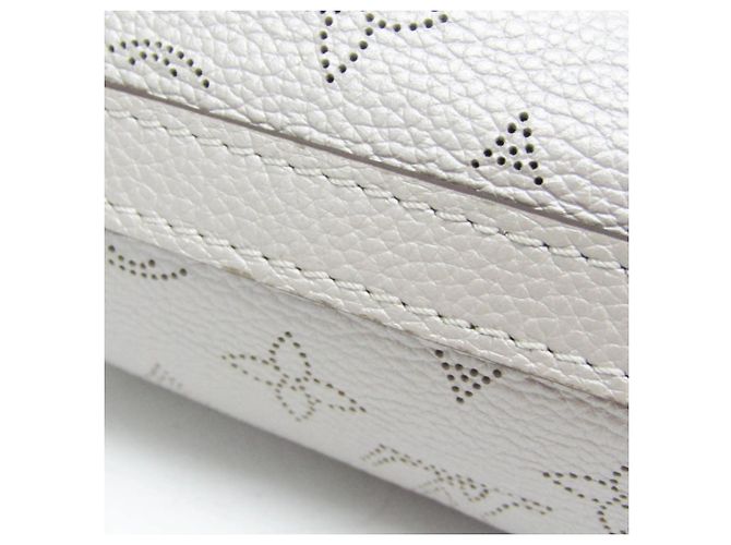 Clutch e borsa a tracolla Louis Vuitton Mahina Scala Mini Argento - vista 5