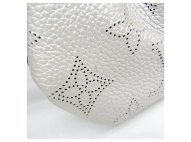 Clutch e borsa a tracolla Louis Vuitton Mahina Scala Mini Argento - vista 7