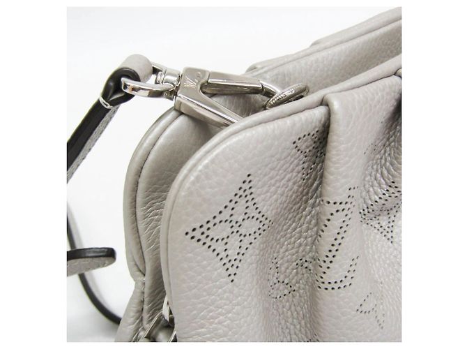 Clutch e borsa a tracolla Louis Vuitton Mahina Scala Mini Argento - vista 8