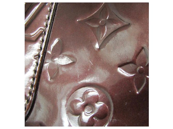 Borsa a tracolla Louis Vuitton Monogram Vernis Rosewood Avenue Bordò - vista 10