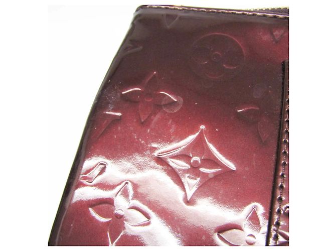 Borsa a tracolla Louis Vuitton Monogram Vernis Rosewood Avenue Bordò - vista 9