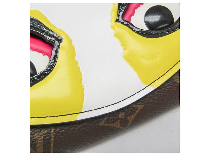 Borsa a tracolla Louis Vuitton Monogram Epi Pochette Kabuki Marrone Nero Bianco - vista 7