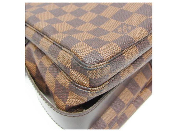 Borsa a tracolla da uomo Louis Vuitton Damier Naviglio N45255 Marrone - vista 5