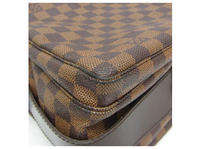 Borsa a tracolla da uomo Louis Vuitton Damier Naviglio N45255 Marrone - vista 7