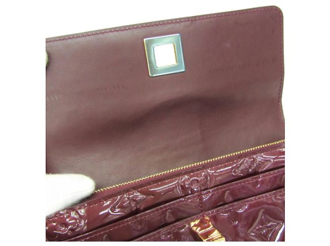 Portafoglio Louis Vuitton Monogram Vernis Sarah Ribbon Rosso - vista 12