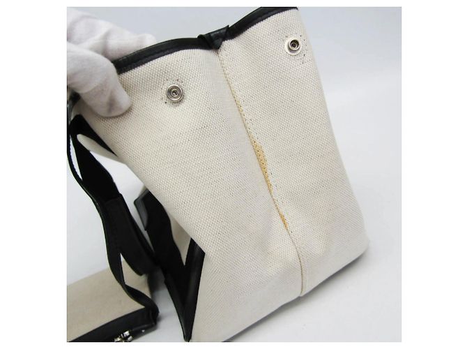 Borsa Cabas S Balenciaga Navy Nero Bianco sporco - vista 15