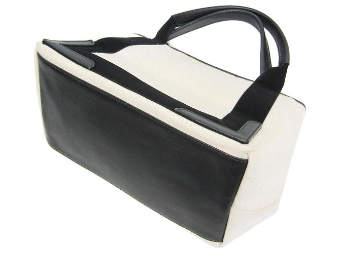Borsa Cabas S Balenciaga Navy Nero Bianco sporco - vista 2
