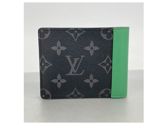 Portafoglio Slender Louis Vuitton Monogram Eclipse Nero - vista 7