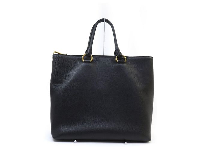 Borsa Tote/Borsa a Spalla Vitello Phoenix Prada Nero - vista 2