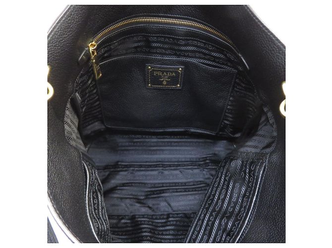 Borsa Tote/Borsa a Spalla Vitello Phoenix Prada Nero - vista 4
