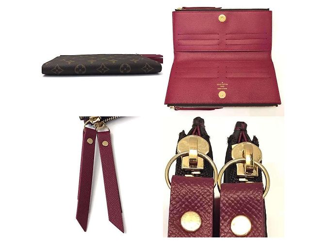 Portafoglio Adele Monogram Louis Vuitton Marrone Rosso - vista 5