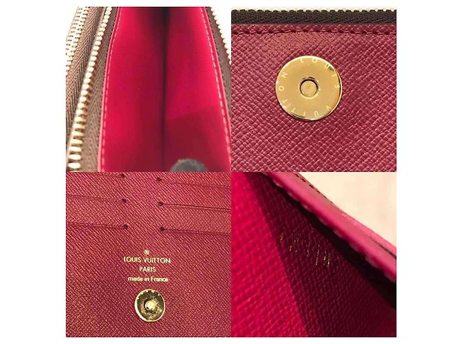 Portafoglio Adele Monogram Louis Vuitton Marrone Rosso - vista 6