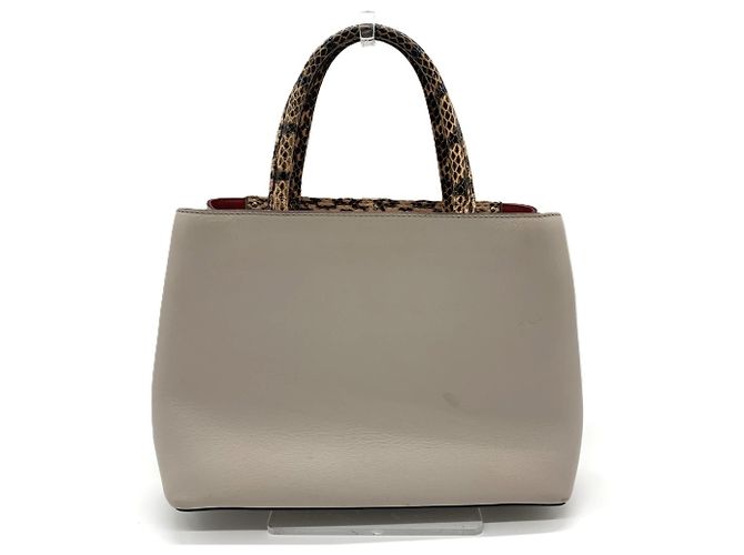 Borsa a mano e borsa a tracolla Fendi Petite 2Jours Beige - vista 2