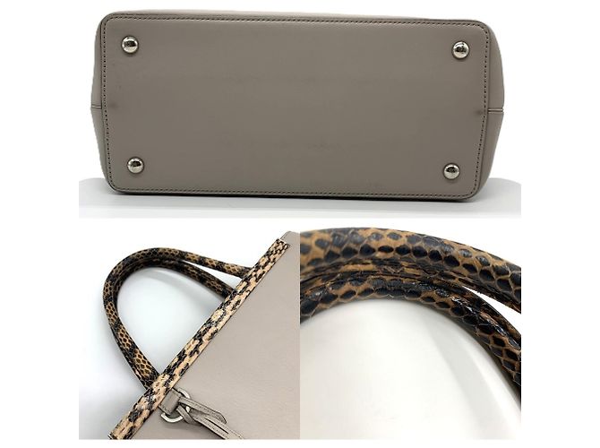 Borsa a mano e borsa a tracolla Fendi Petite 2Jours Beige - vista 4