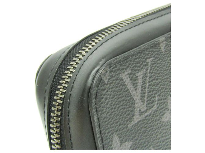 Louis Vuitton Monogram Eclipse Zippy XL Long Wallet Black - view 9