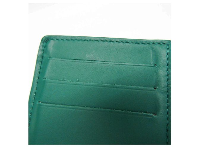 Cartera Compacta Louis Vuitton Taurillon Vertical M82438 Verde - vista 16