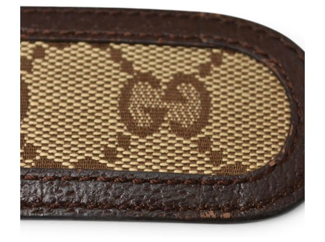 Gucci Unisex-Gürtel mit GG-Schnalle Braun Beige - Ansicht 10