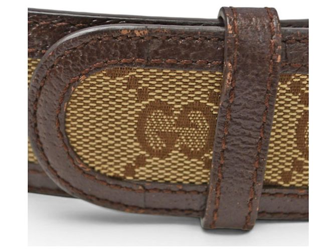 Gucci Unisex-Gürtel mit GG-Schnalle Braun Beige - Ansicht 13