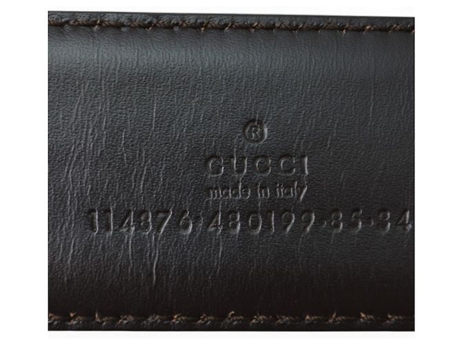 Gucci Unisex-Gürtel mit GG-Schnalle Braun Beige - Ansicht 7