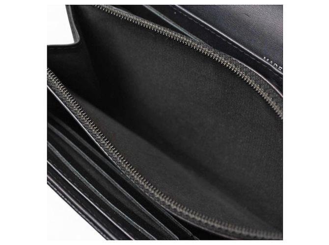 Cartera larga de piel caviar negro Chanel - vista 11