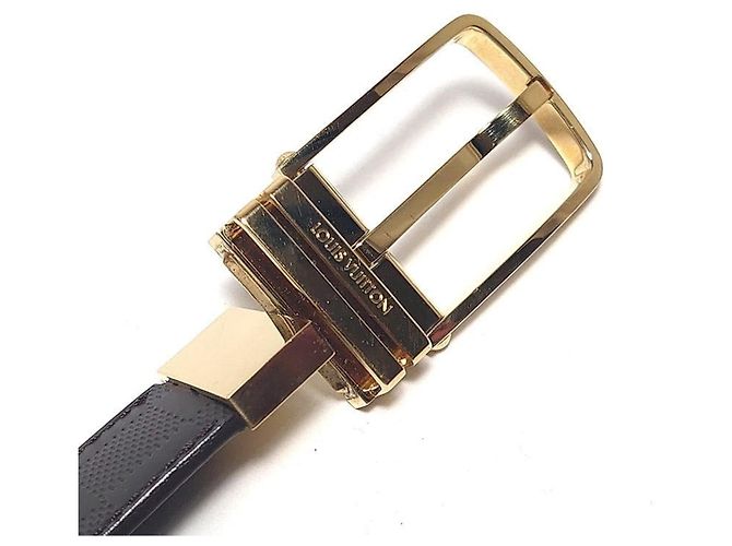 Cintura reversibile Louis Vuitton Damier Infini Marrone - vista 5