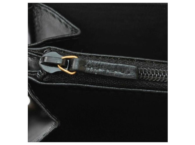 Marmont Gucci Long Wallet aus schwarzem Leder - Ansicht 12