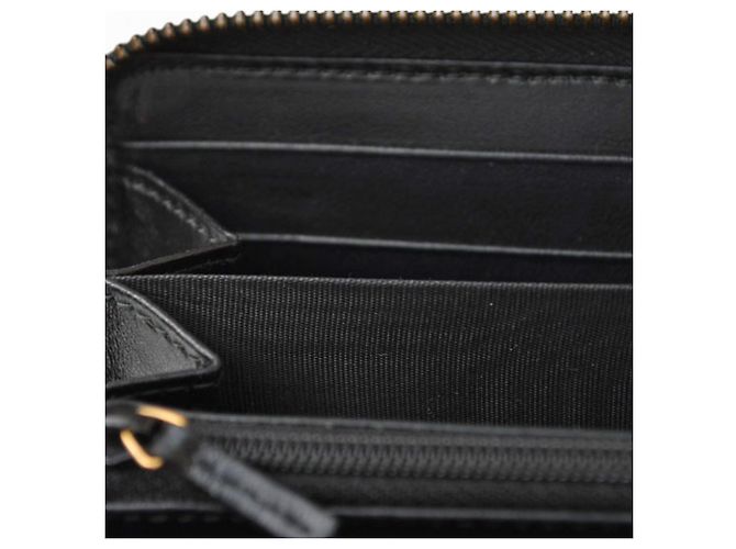 Marmont Gucci Long Wallet aus schwarzem Leder - Ansicht 14