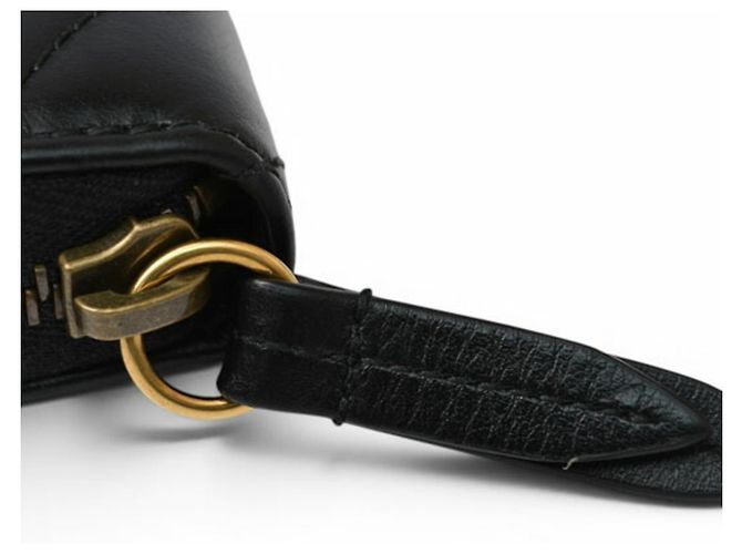 Marmont Gucci Long Wallet aus schwarzem Leder - Ansicht 9
