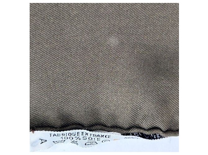 Sciarpa Carré 90 Hermès - Design Les Haras Nationaux Marrone Beige - vista 11
