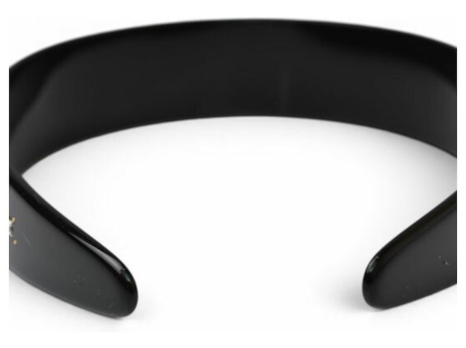Cerchietto Alice in plastica nera Gucci Nero - vista 5