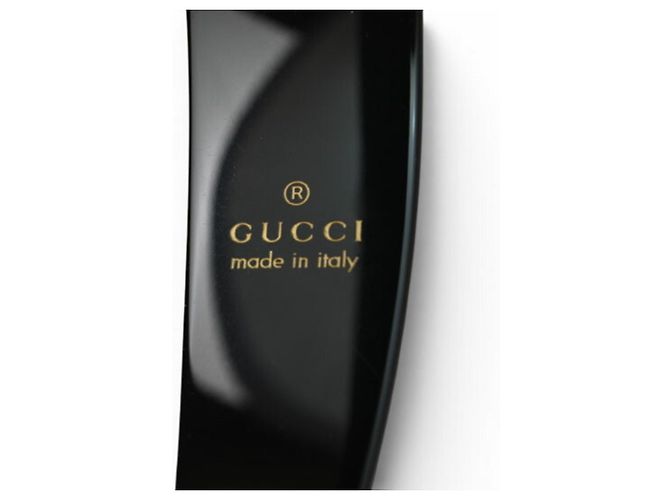 Cerchietto Alice in plastica nera Gucci Nero - vista 6